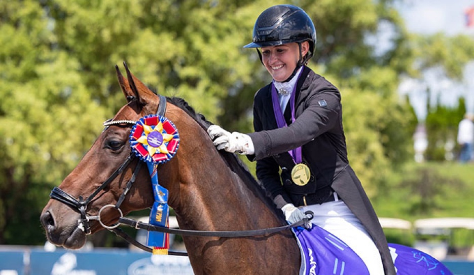 Eila Fisk and Quaresma are the 2026 North American Young Riders Champions :: Photo © US Equestrian