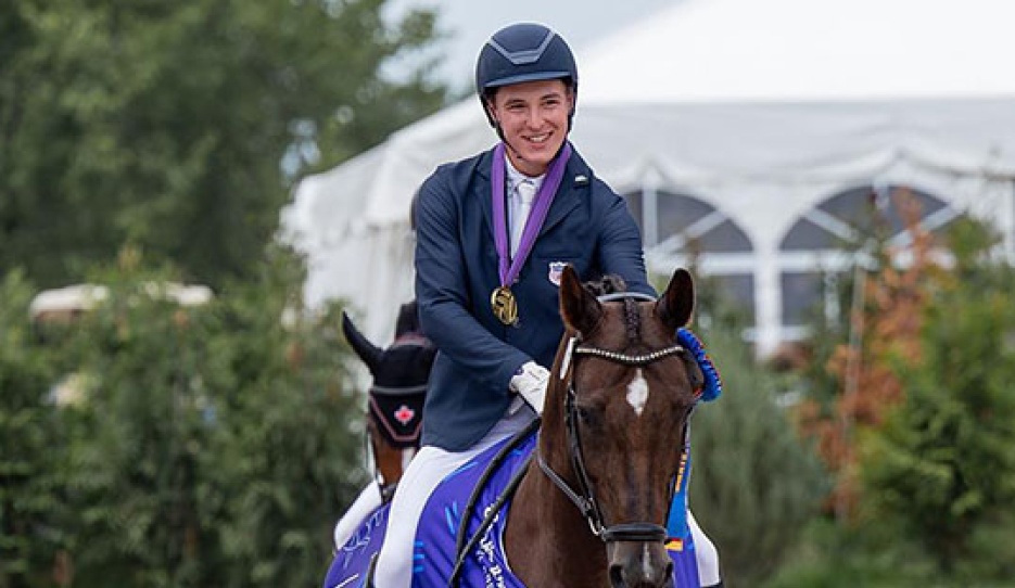 Junior individual gold for Bennett McWhorter and Dalia :: Photo © US Equestrian