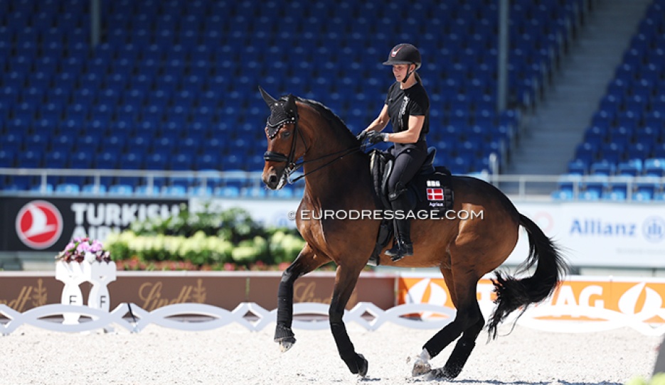 Cathrine Dufour and Mount St. John Freestyle schooling in Aachen :: Photo © Astrid Appels`