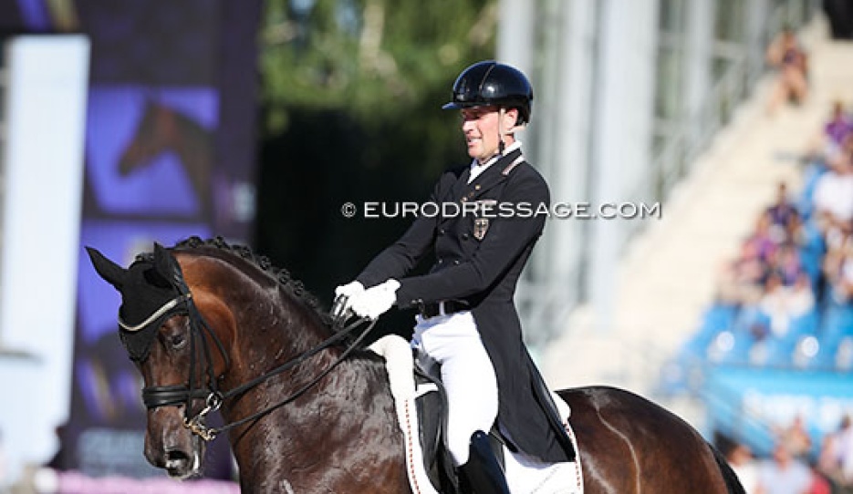Frederic Wandres and Bluetooth OLD at the 2026 World Championships Dressage :: Photos © Astrid Appels