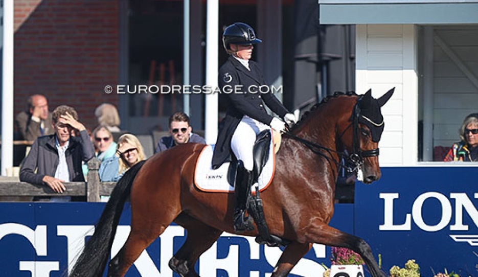 Sofie Lexner and Kavira at the 2022 World Young Horse Championships :: Photo © Astrid Appels