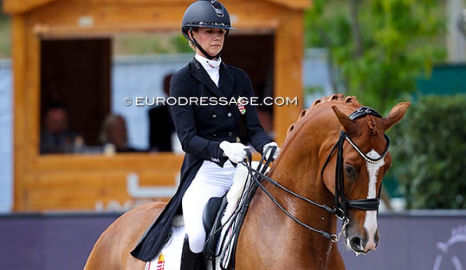 Berill Szoke Toth and Velasco at the 2025 European Championships in Crozet :: Photo © Astrid Appels