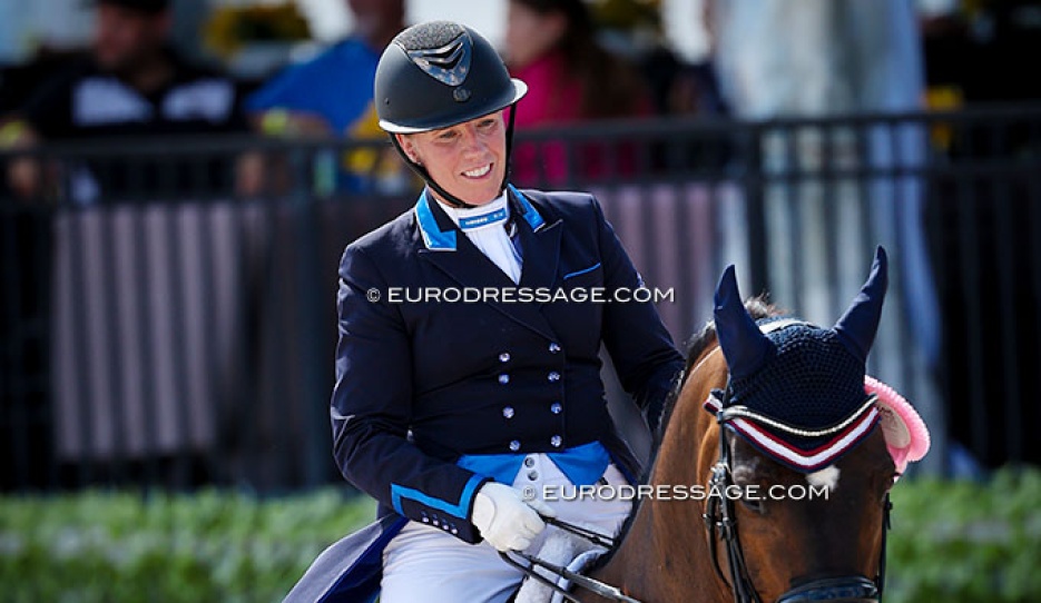 Karin Persson and Slaebaekgaards Santino at the 2025 CDI Wellington :: Photo © Astrid Appels