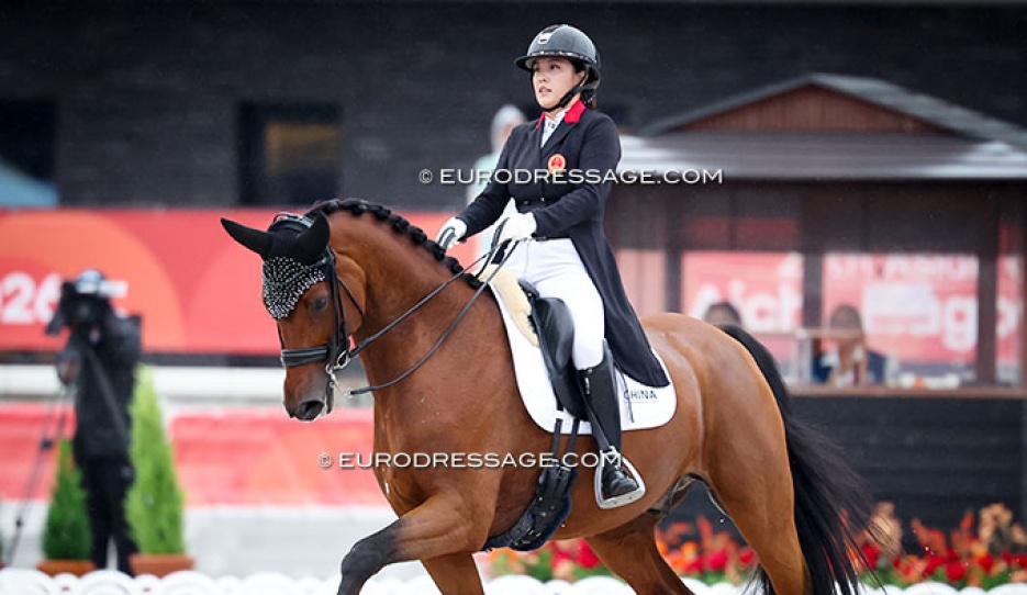 Jiayi Yu on Jackpoint at the 2026 Asian Games :: Photo © Astrid Appels