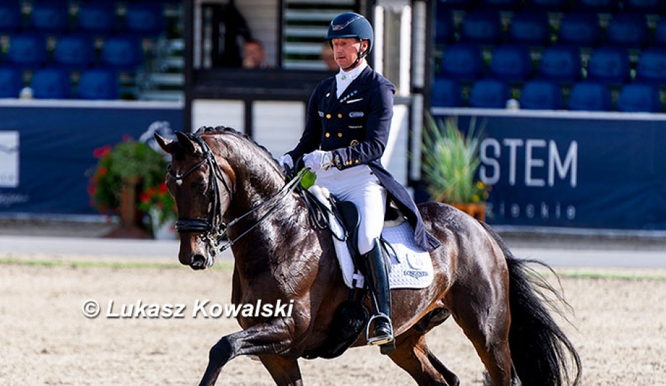Patrik Kittel and Zum Gluck at the 2026  CDI-W Wierzbna Biały Las :: Photos © Lukasz Kowalski