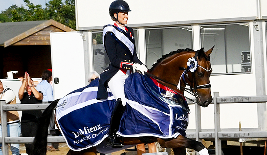 Charlotte Dujardin is the 2026 British Grand Prix Champion :: Photo © Kevin Sparrow