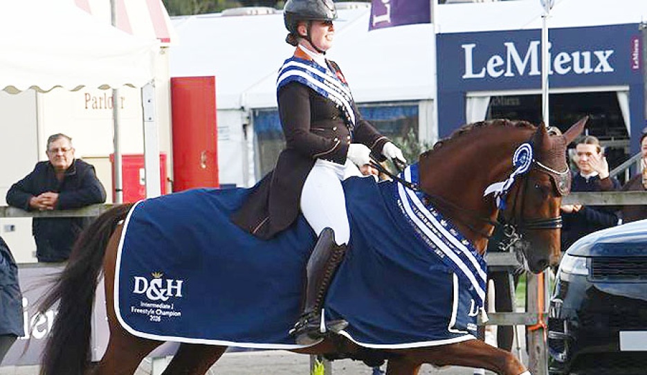 Backy Moody and Magic Dream at the 2026 British Dressage Championships :: Photo © Kevin Sparrow