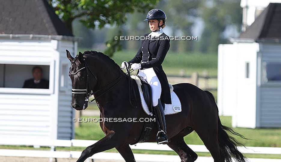 Vai Bruntink and Ebony at the 2022 CDI Meerle :: Photo © Astrid Appels