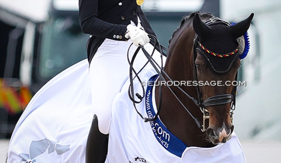Team Gold at the 2024 European Junior Riders Championships :: Photo © Astrid Appels