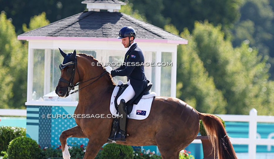 Jayden Brown and Quincy B at the 2024 Olympic Games :: Photo © Astrid Appels