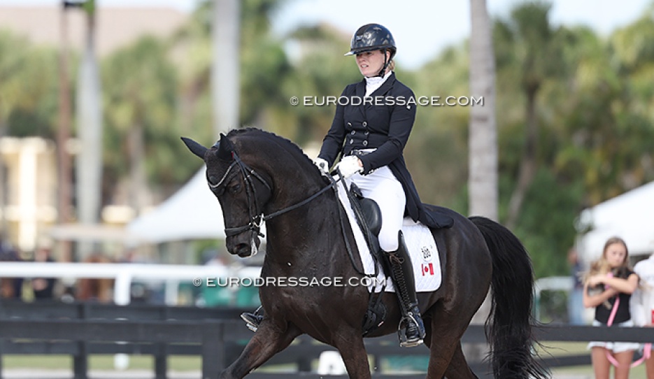 Lindsay Kellock and Tu Le Merite at the 2025 CDN Wellington :: Photo © Astrid Appels
