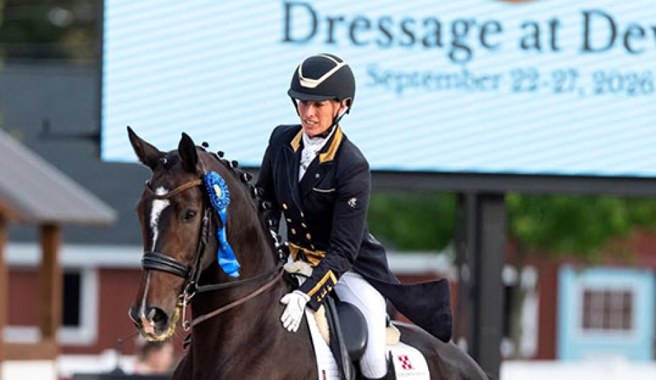 Lauren Chumley and Iquem at the 2026 Dressage at Devon :: Photo © Bethany P