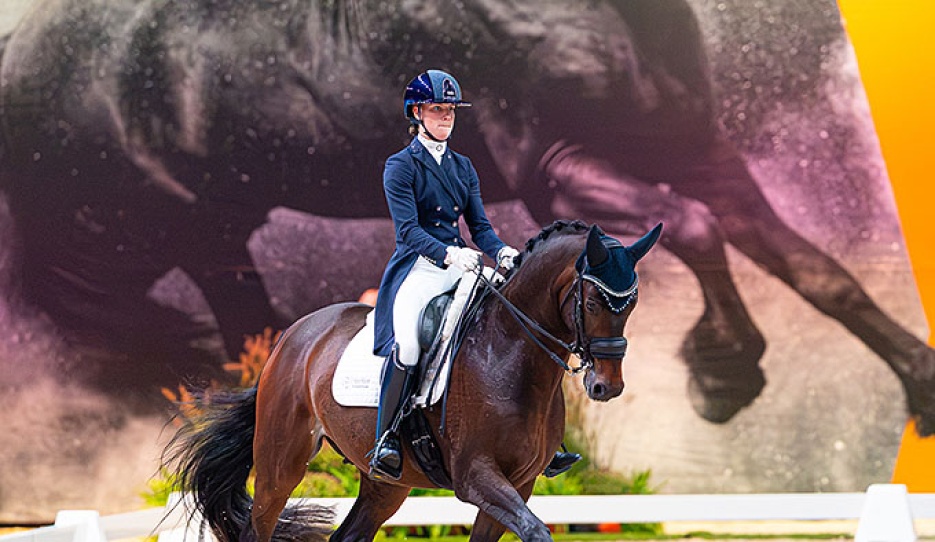 Eline Anker and Hermes at the 2026 CDI Leeuwarden :: Photo © Digishots