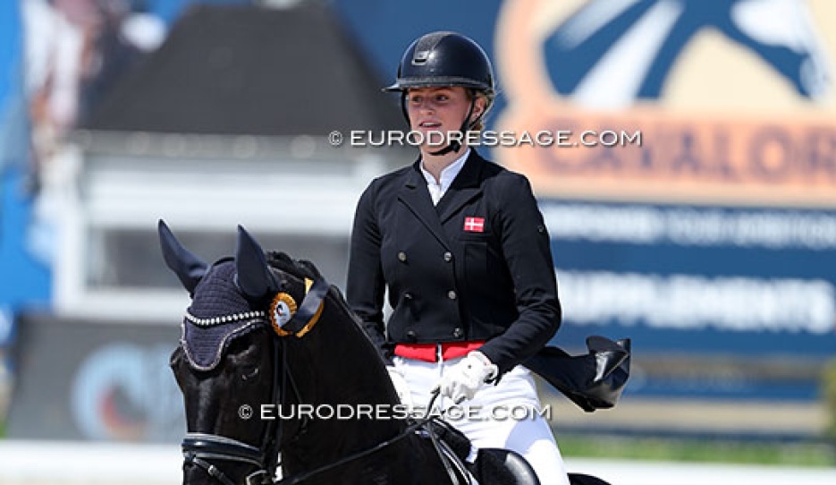 Andrea Hamann Sand on Blue Hors Victor at the 2026 CDIO Lier :: Photo © Astrid Appels