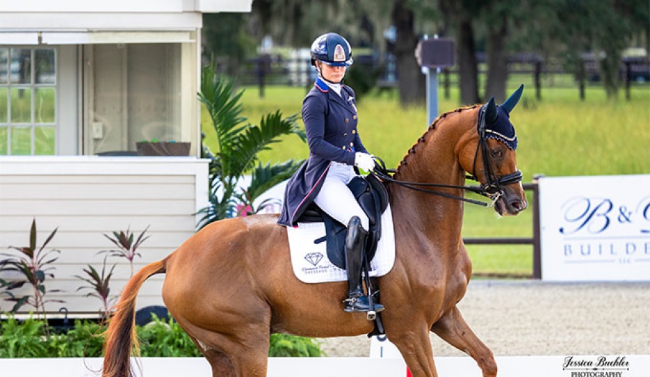 Devon Kane (USA) and Vamos claimed victory in the FEI World Cup™ Grand Prix at Dressage at TerraNova  :: Photo © Jessica Buehler
