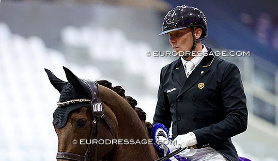 Jeroen Devroe and Jackpot win the 3* Grand Prix at the 2026 CDI Opglabbeek :: Photo © Astrid Appels