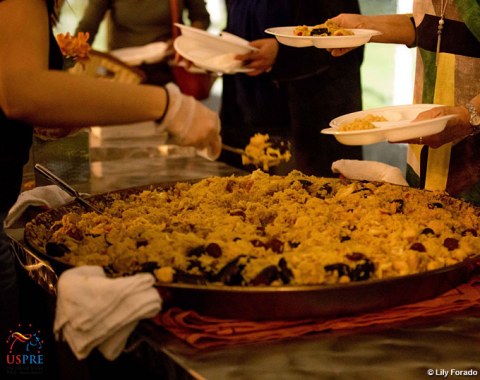 Fred Boyer cooked authentic paella