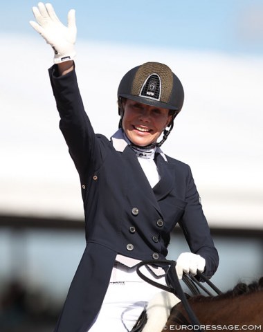 Joanne Vaughan, British born but riding for Georgia