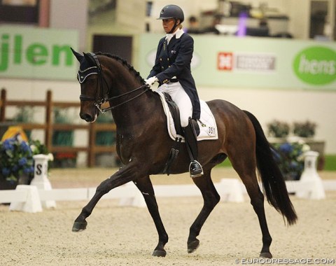 Mary Hanna's Olympic ride Boogie Woogie was out of his comfort zone. Just three weeks off the plane from Australia for the European spring show circuit and 2018 World Cup Finals, the bay seemed to have lost muscle. With another month to go until Paris, he'll hopefully soon be back on form. 