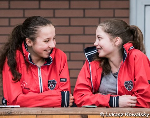 Pony riders Zofia Baran and Aurelia von Mauberg