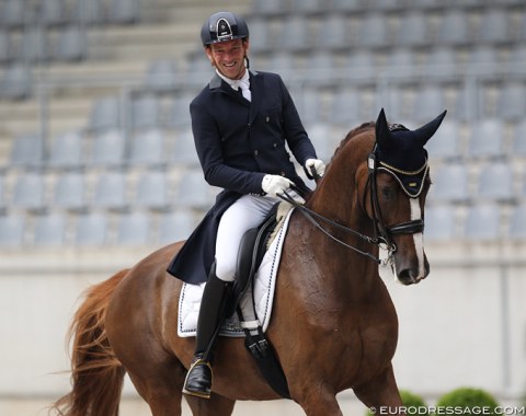 Australian Warwick McLean makes his CDI Grand Prix debut on Sir Heinrich M