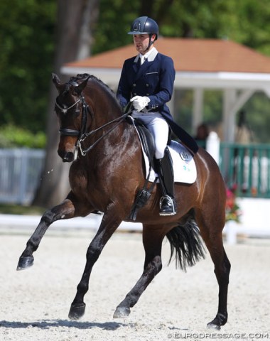 British Sonnar Murray Brown on the beautiful Trakehner Erlentanz