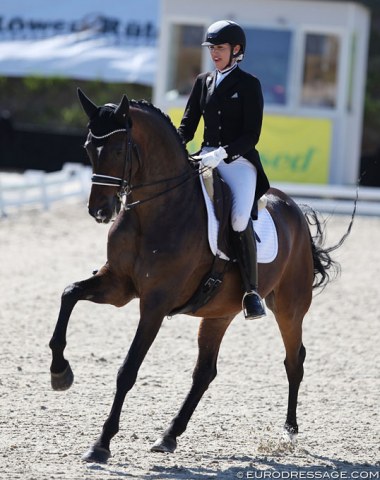 Australian Simone Pearce on Nurnberger Burgpokal winner Santiago