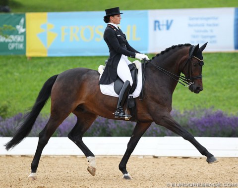 Lisa-Maria Klössinger on her senior GP debut aboard Quam Libet