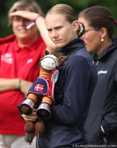 Danish mascot in hand