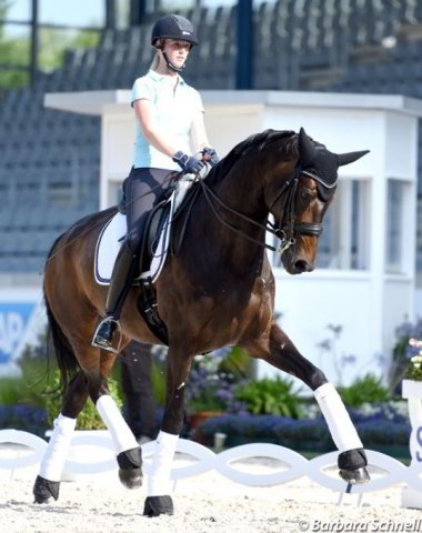 Aachen home town rider Jill de Ridder on Whitney