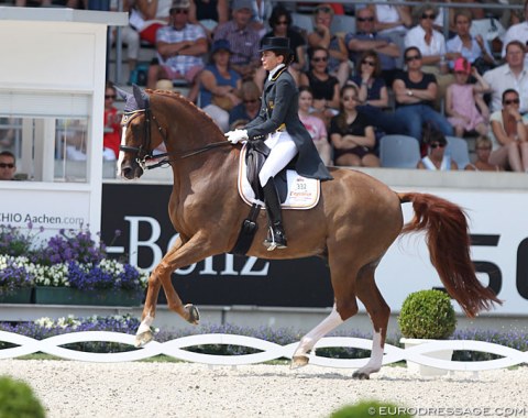 Always a pleasure to watch: Beatriz Ferrer-Salat and Delgado exemplify true dressage: lightness and harmony