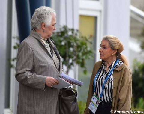 Legends of the past continue to visit Aachen: Gabrielle Grillo and Christine Stückelberger at the 2018 CDIO Aachen