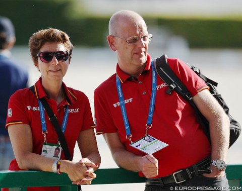 German team trainer Monica Theodorescu and DOKR dressage selector Klaus Roeser