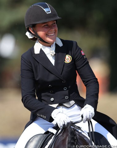 Norwegian Julia Hammer smiles to her team