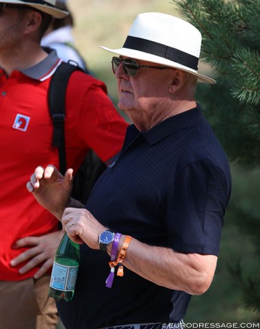 Swiss Olympian Otto Hofer rooting for his granddaughter Leonie Guerra