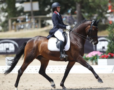 Lithuanian individual Viktorija Kundrotaite on the talented Hefaistas. The horse was too hectic today