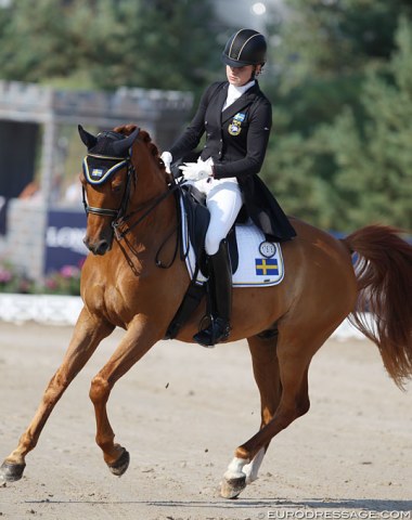 Felicia Olofsson on Bellman, who was previous trained and competed by Anna Svanberg