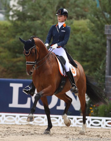 Daphne van Peperstraten on her junior rider's super star Cupido