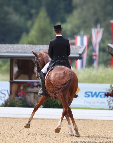 Hamburg based Portuguese rider Boaventura Freire and Sai Baba