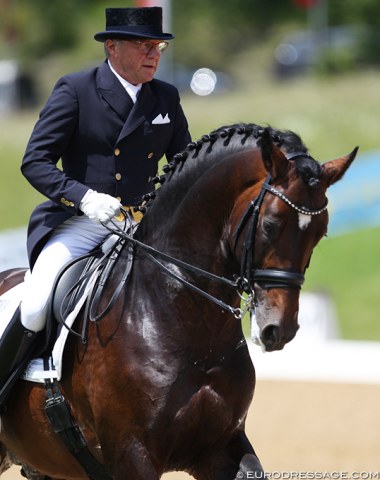 Rainer Schwiebert and the Holsteiner bred Catoo