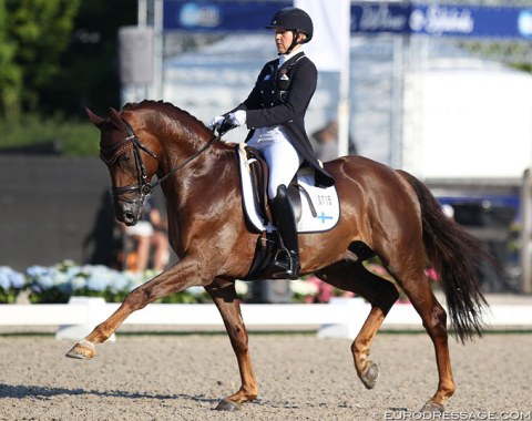 Finnish Emma Kanerva on Gert Saborowski's South German Sport Horse Greek Air (by Gribaldi x Florestan)