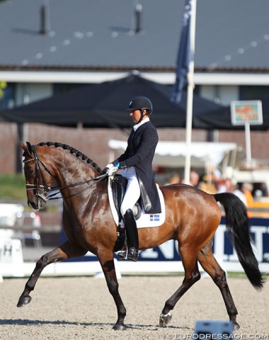 Ebba von Essen and Elisabeth Ehrnrooth's Swedish mare Macacho (by Maserati x Camaro M)