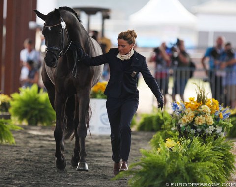 Dorothee Schneider trotting Sammy Davis Jr