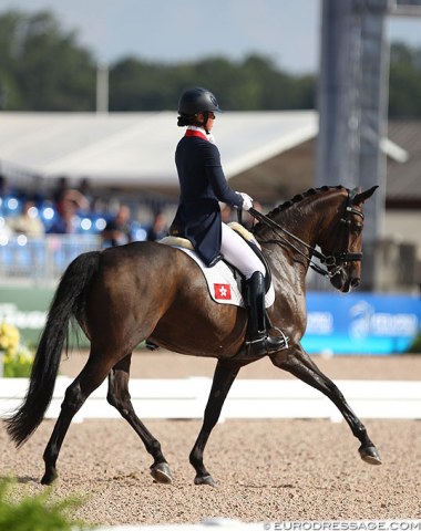 Fresh from becoming the 2018 Asian Games champion in Jakarta, Hong Kong's Jacqueline Siu in action at WEG on Ferrera