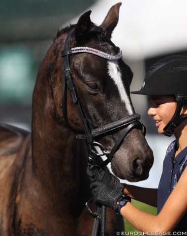 Scarlett Hansen with pony Reve de Glatigny