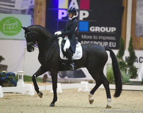 Charlotte Fry has taken her 2018 European Under 25 Champion horse Dark Legend into the senior division