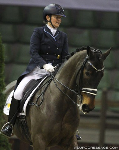 German Gabriele Kiefer riding for Cyprus on Watson