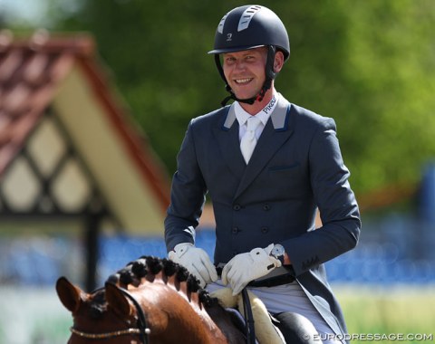 Big smile on Diederik van Silfhout's face