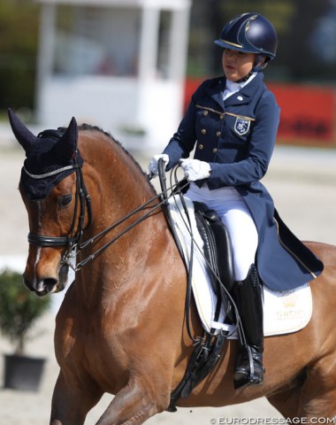 British based Finnish rider Niina Nilosaari on the 15-year old Finnish mare Kom Ragdoll (by Playboy x Tolstoy). Finnish Grand Prix riders are very actively competing in 2019 and seem eager to qualify a team for the 2019 European Championships in Rotterdam