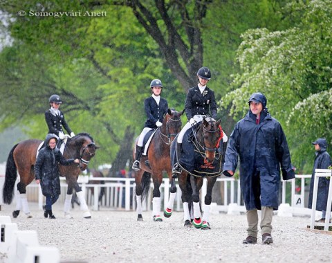 Rain on Sunday, the final day of competition